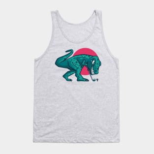 T-Rex Golfer Tank Top